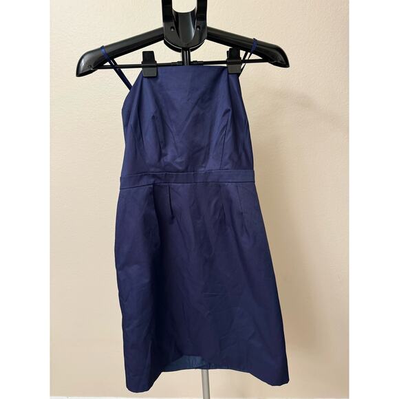 Target Limited Edition Sateen Woven Twill Strapless Blue Plum Point Size 6 - Picture 3 of 7